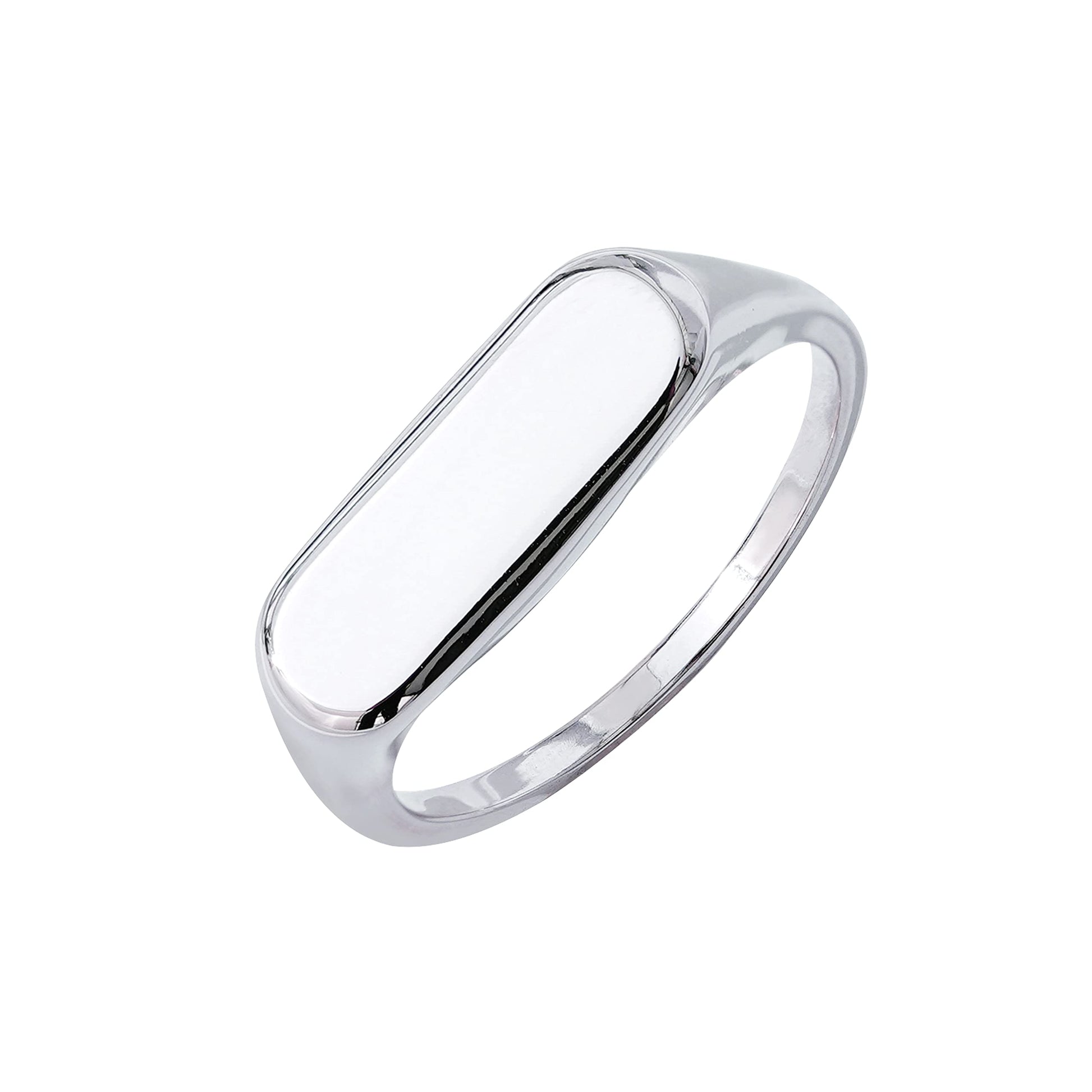 Amazon Essentials 14K Plated Sterling Silver Round Signet Ring